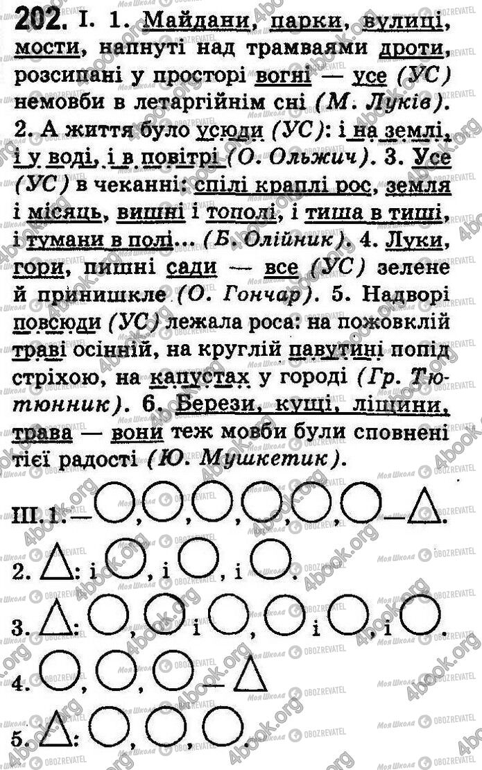 ГДЗ Укр мова 8 класс страница 202